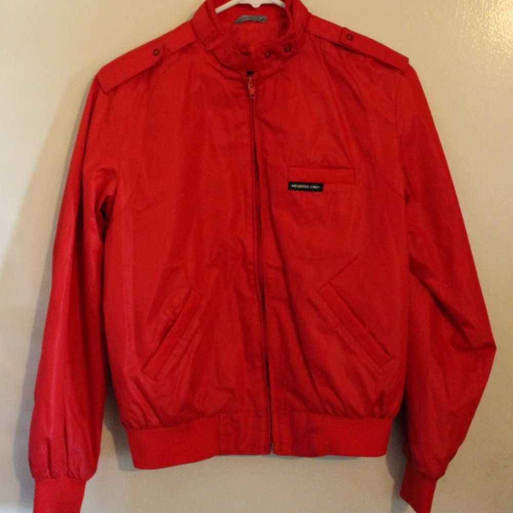 MEMBERS ONLY Vintage Classic Red Jacket